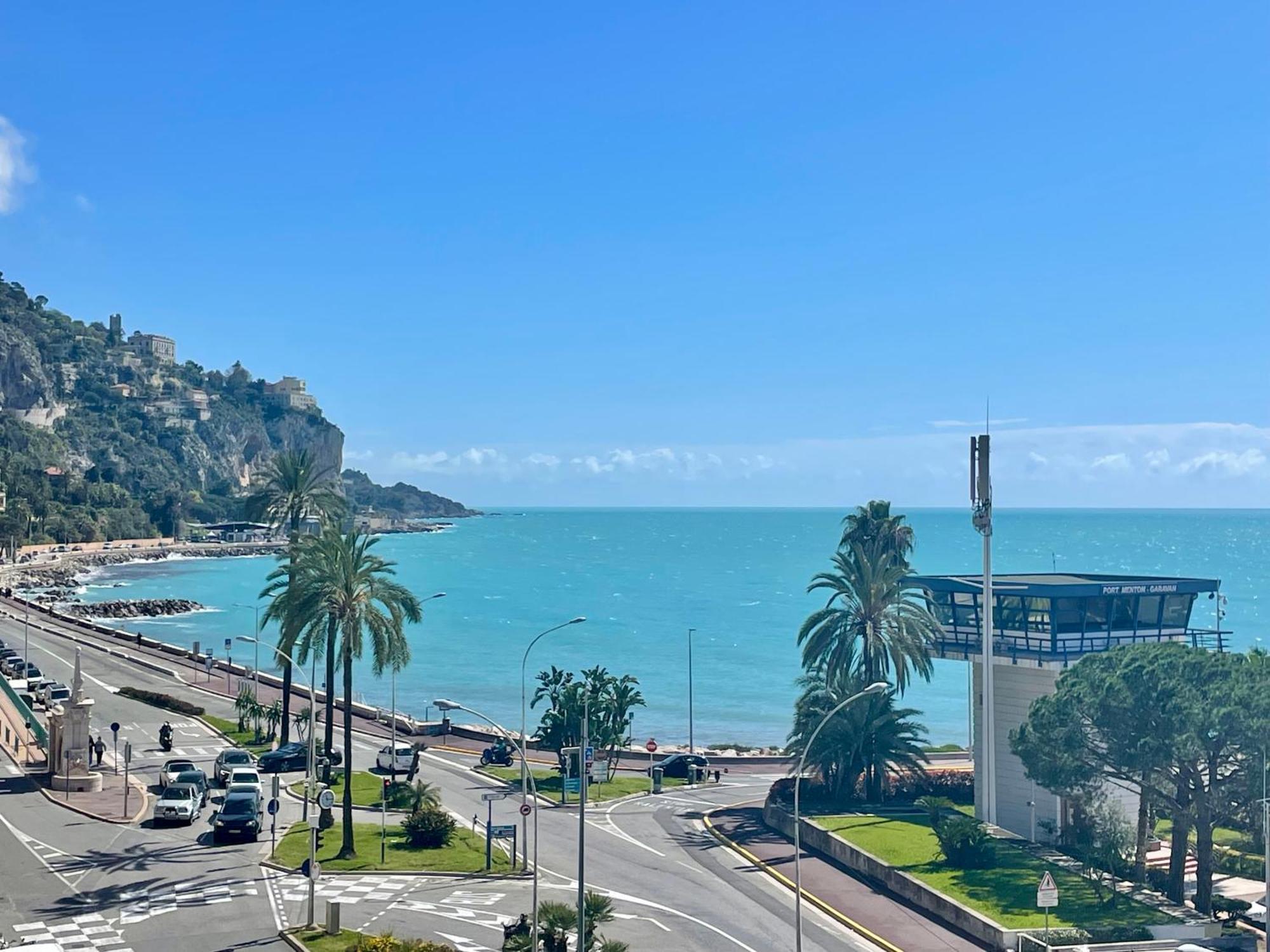 Superbe Appartement En Bord De Mer, Pres Du Centre Et Des Plages Mentona Zewnętrze zdjęcie